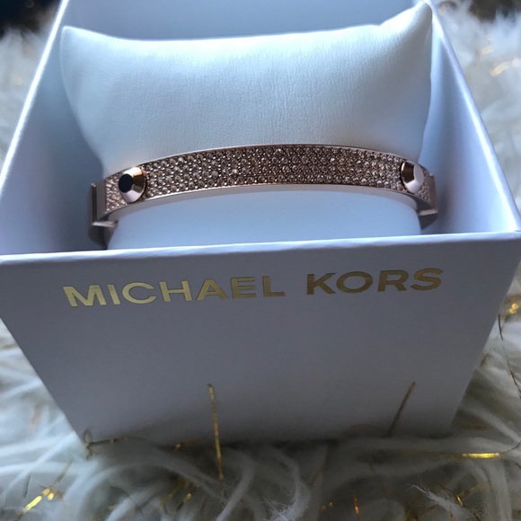 MK Gold Rose Bangle bracelet - Picture 2 of 11